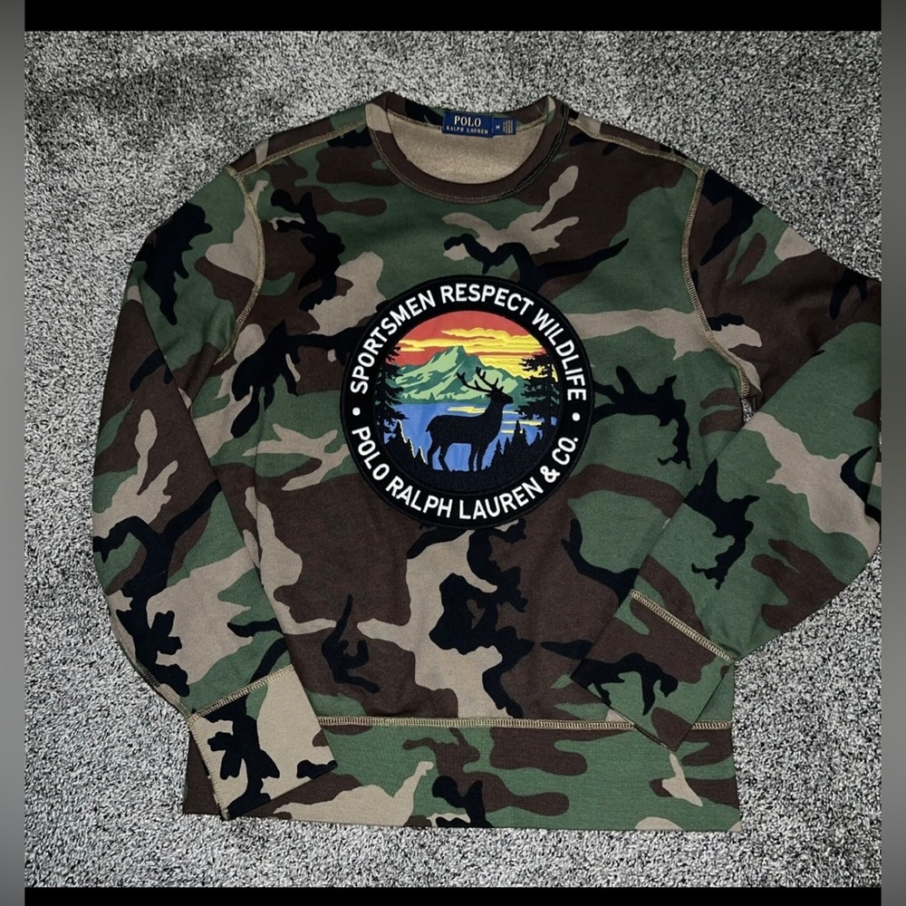 Polo wildlife crew neck sweater